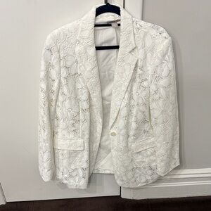 H&m lace blazer size large
